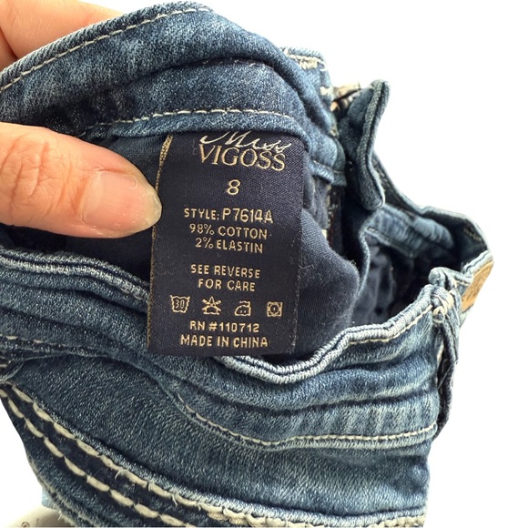 Embroidered Low Rise Vigoss Bootcut Jeans – Size 8 - Picture 4 of 6